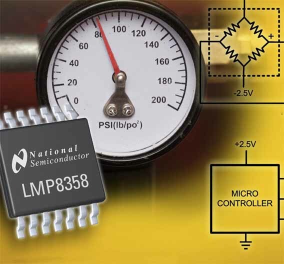 Sehr präzise, programmierbar und mit umfassenden Diagnosefunktionen: Instrumentenverstärker LMP8358.