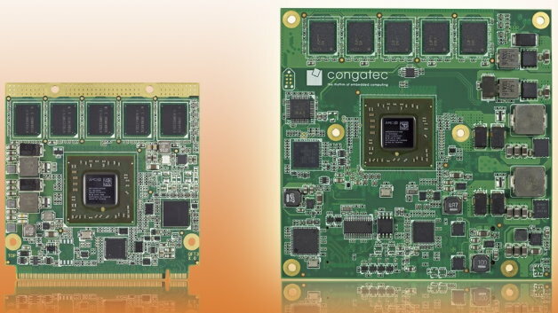 congatec nutzt AMDs Embedded-G-Series-SoCs der »Steppe Eagle«-Generation für seine CoMs im Qseven- und COM-Express-compact-Format.