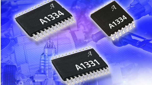 Die 2-Chip-Hall-Winkelsensor-ICs A1331 und A1334 von Allegro eignen sich unter anderem für die Motorpositionierung