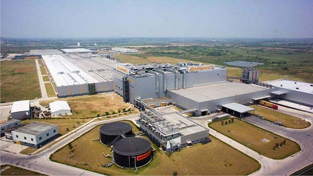 Die Continental Produktsstätte für Pkws und Kleintransporter im chinesischen Hefei.