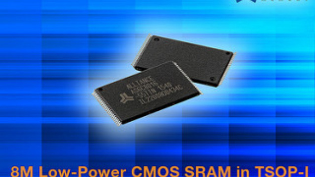 Nur 30 mA Strom benötigt der AS6C8016-55TIN von Alliance Memory, ein 8-MBit-SRAM-Baustein im 48-Pin-TSOP-I-Gehäuse.