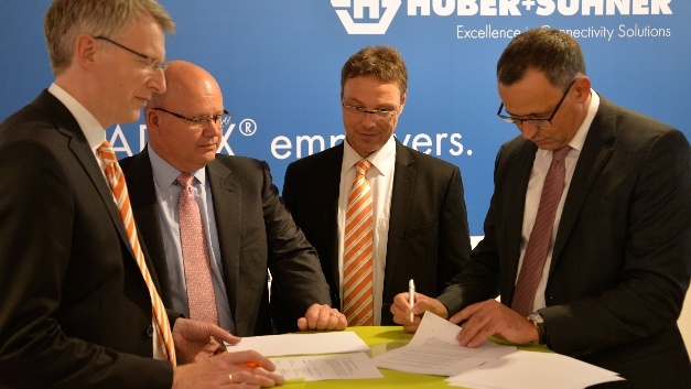 Weidmüller und Huber+Suhner intensivieren ihre Zusammenarbeit