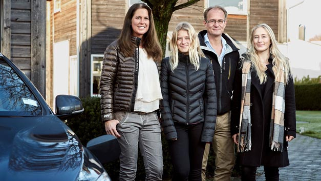 Die Familie Hain aus Göteborg ist die erste, die für die Teilnahme eines Forschungsprogramms zum autonomen Fahren ausgewählt wurde.