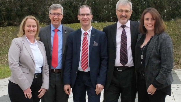Die neue Vorstandschaft der COG (v.l.n.r.): Stefanie Laufenberg-van Rickelen, Dr. Wolfgang Heinbach, Axel Wagner, Matthias Kohls und Anke Bartel