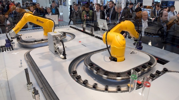 Der Ausstellungsbereich Digital Factory auf der Hannover Messe.