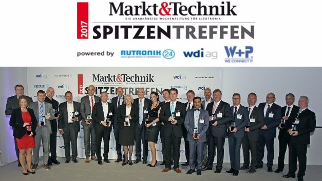 Die Gewinner der Manager-des-Jahres-Wahl auf dem Markt&Technik-Spitzentreffen 2017.