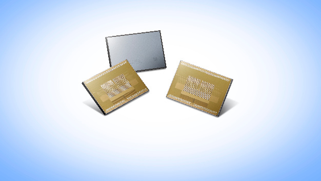 Samsungs Speicher-Chip 8GB-HBM2-DRAM erreicht dank HBM2-Interface eine Datentransferrate von 256 GByte/s.