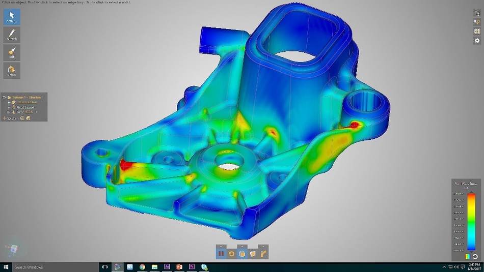 Mit Discovery Live erhalten Ingenieure in Sekunden wichtige Einblicke, selbst bei nicht ganz idealer Geometrie von komplexen strukturellen Bauteilen.
